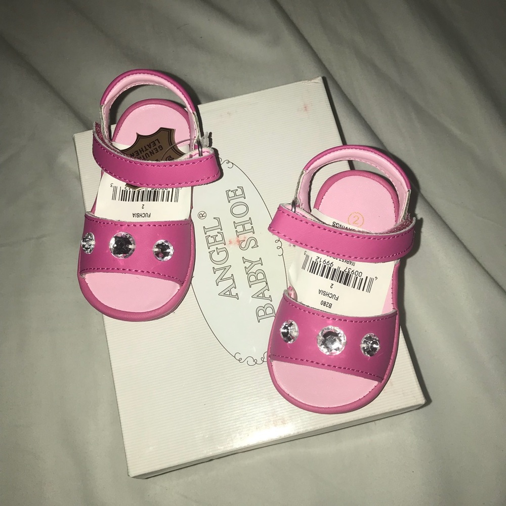 NEW ANGEL Baby Open Toe Pink Sandals